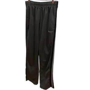 Nike Men’s Track Pants Size Small Gray Mesh Side Stripe Straight Leg Gorpcore S